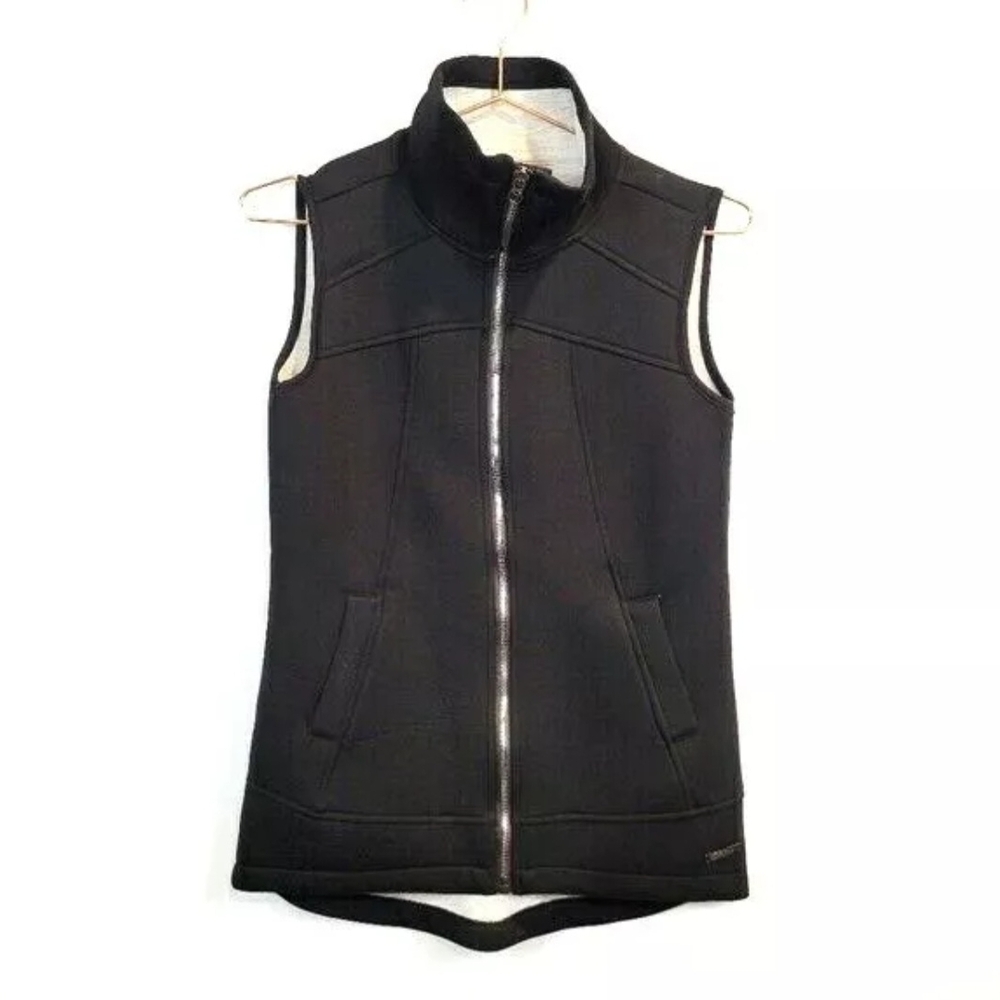 Betsey Johnson Performance Funnel Neck Scuba Walker Zip-Up Vest Size S